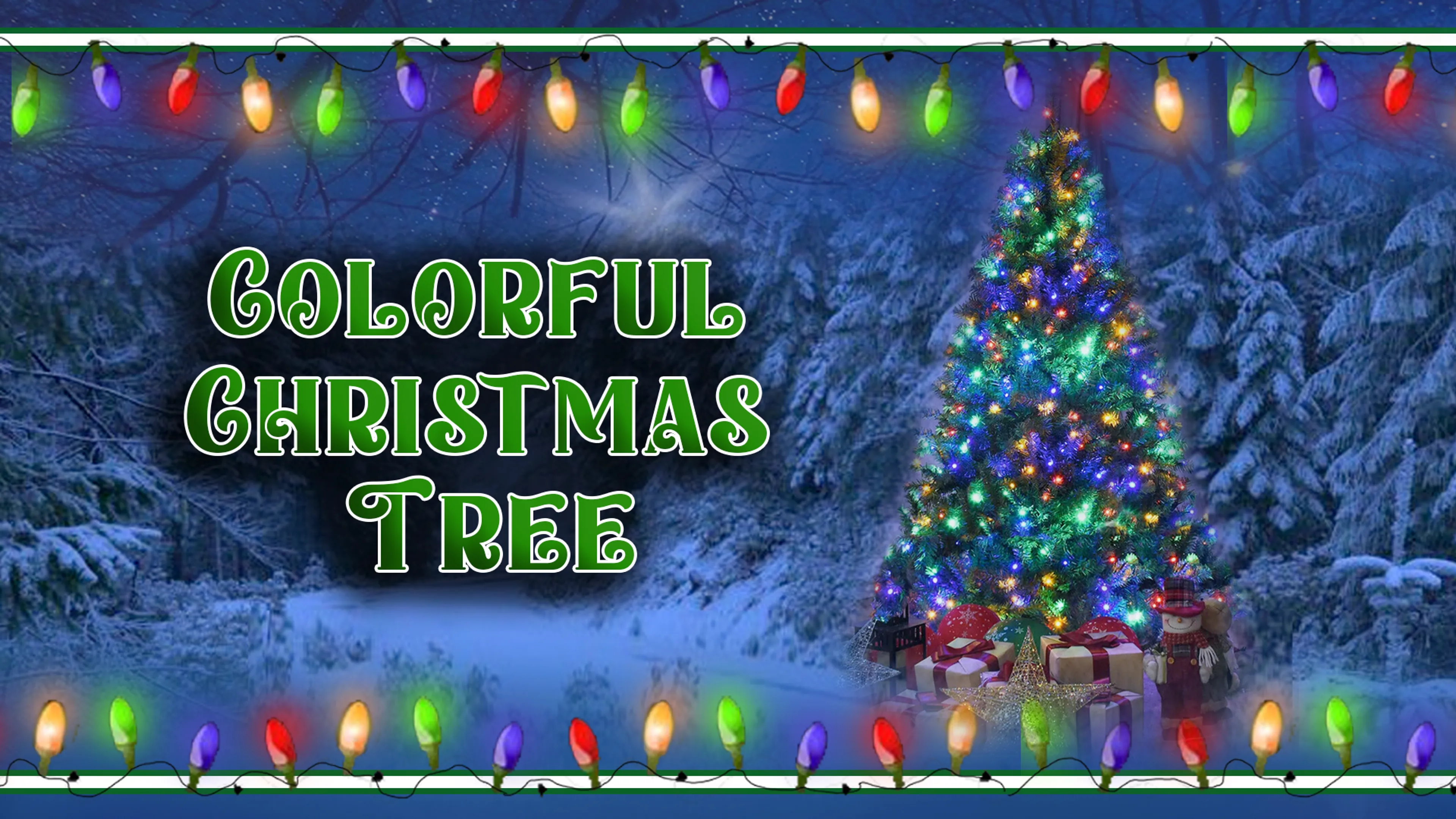 Colorful Christmas Tree poster